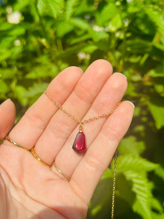 Pomegranate Seed Necklace