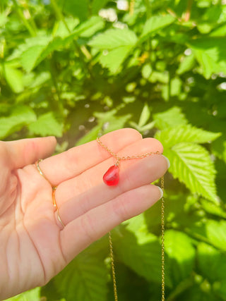Pomegranate Seed Necklace