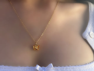 Topaz Butterfly Necklace