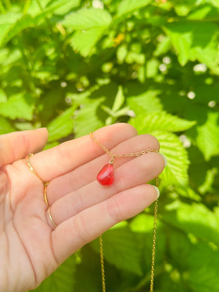 Pomegranate Seed Necklace